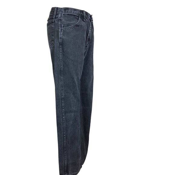 Rustler 90s VTG High Waisted Straight Leg Denim Jeans Faded Black 33x29 #315A - Picture 5 of 9